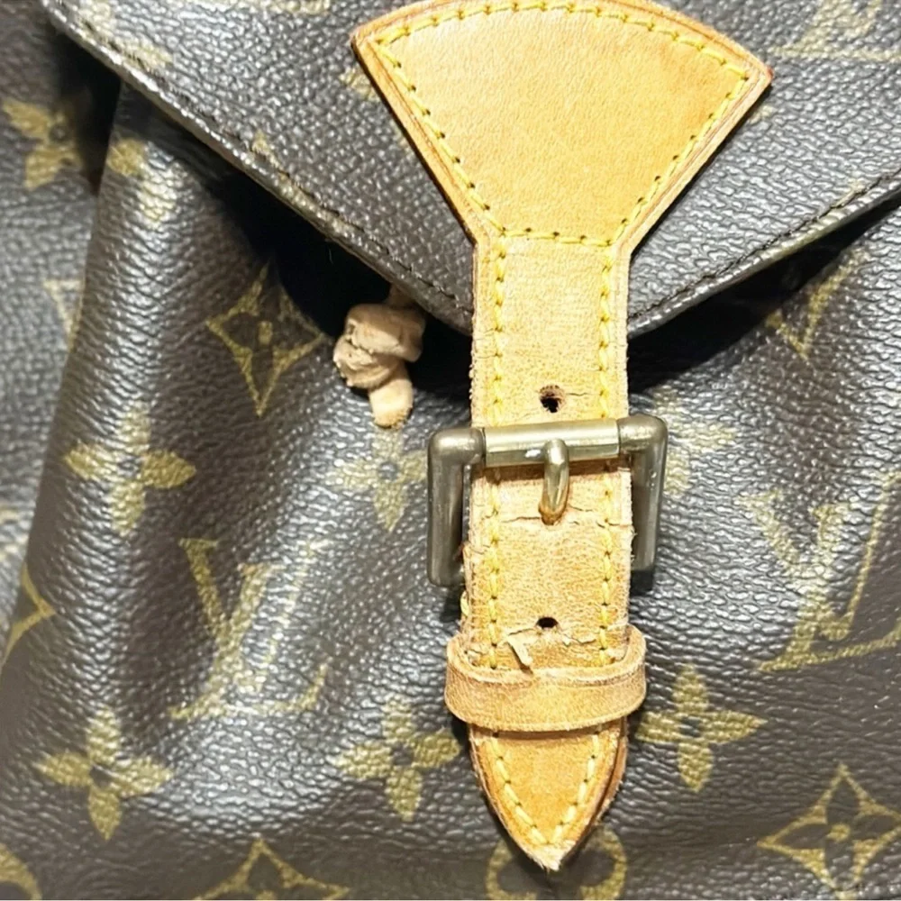 Louis Vuitton Monogram Monsieur MM Leather
Fabric Brown Backpack Purse - Picture 8 of 8